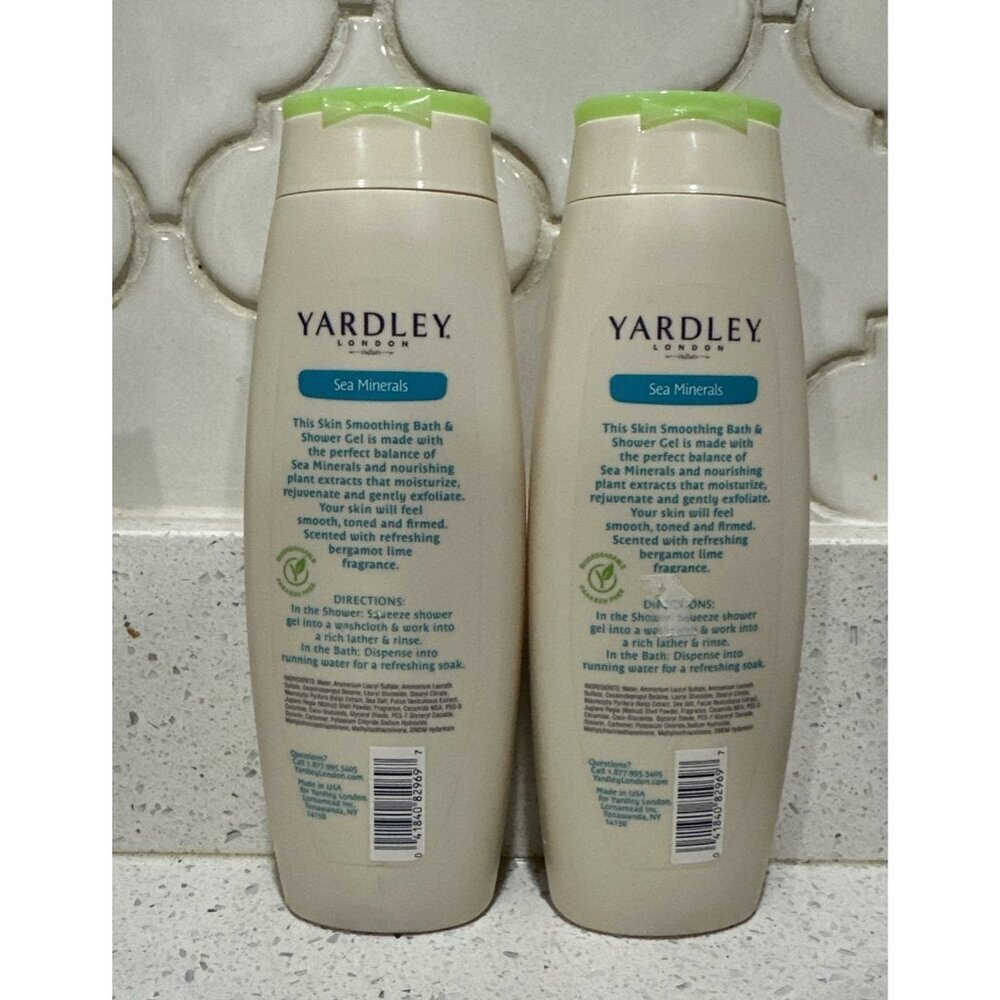 2-Yardley London Sea Minerals Skin Smoothing Bath & Shower Gel 16oz NEW - Picture 2 of 2